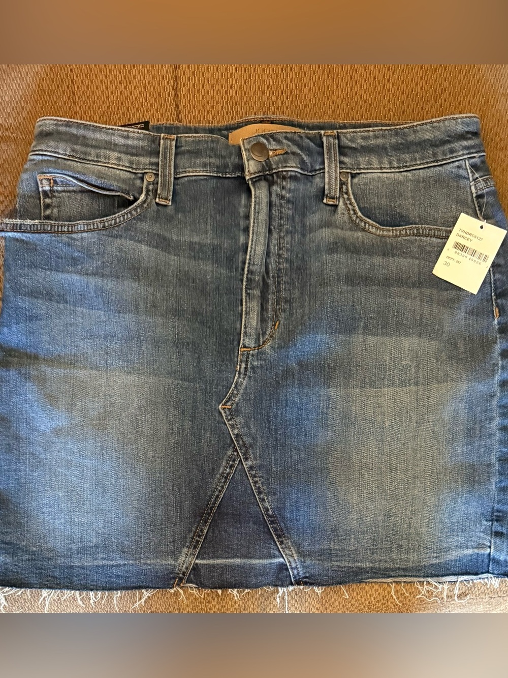 Joe’s Jeans Denim Mini Skirt in Medium Blue